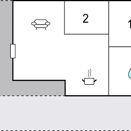 2 Bedroom Cozy In Dom wakacyjny Susel